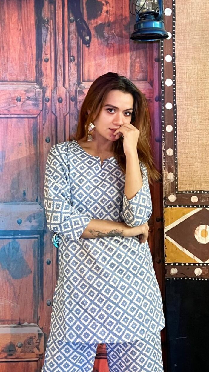 Azure Bloom Bandhani Co-ord Set product