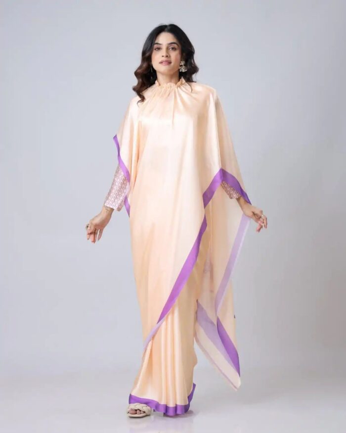 Ready-to-Wear Digital Print Crepe Saree