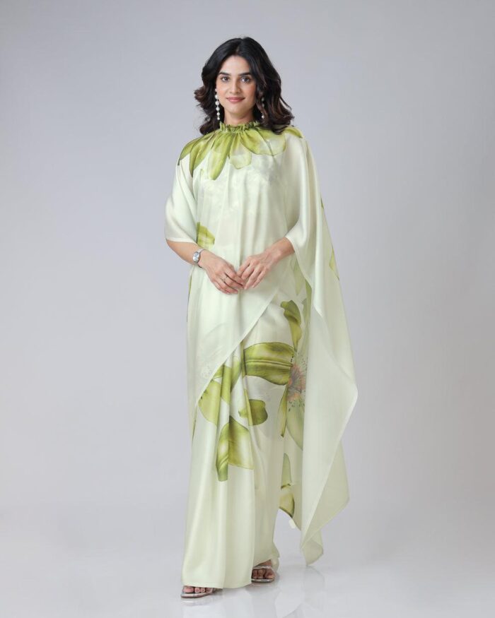 Ready-to-Wear Digital Print Crepe Saree