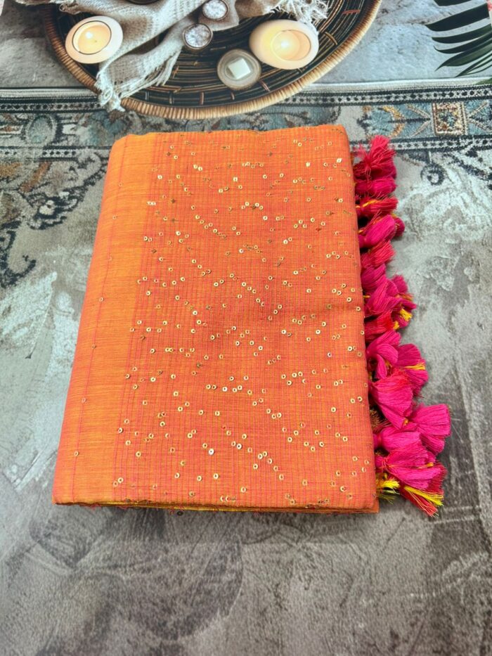Sequence Work Mul Saree