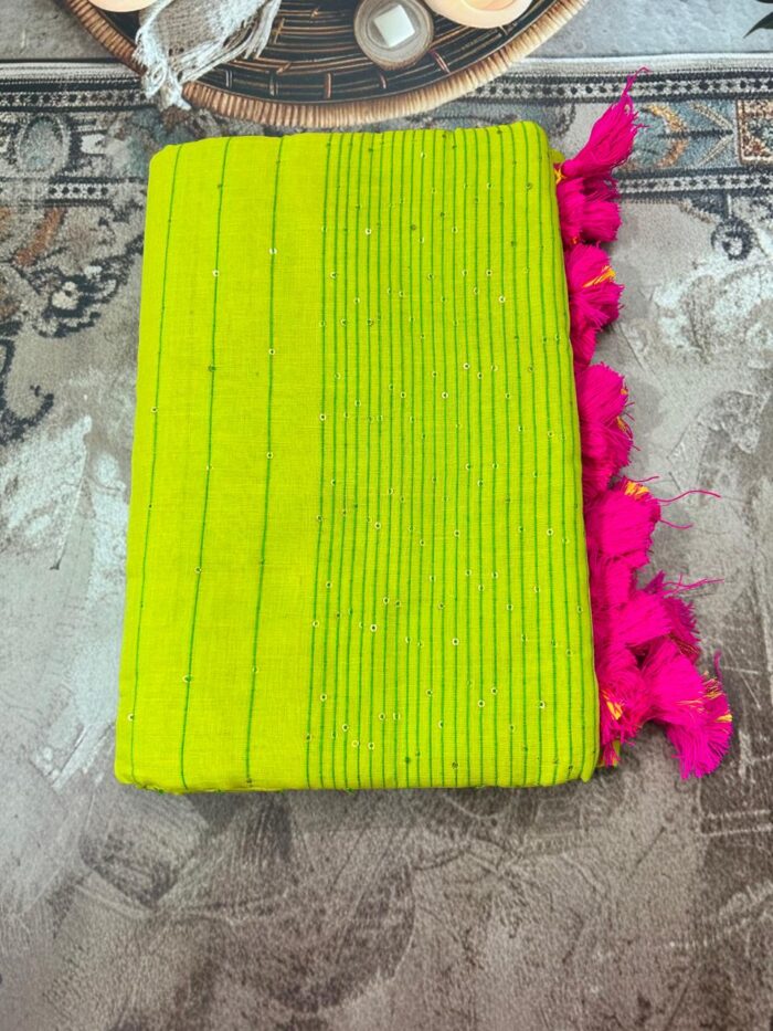 Sequence Work Mul Saree