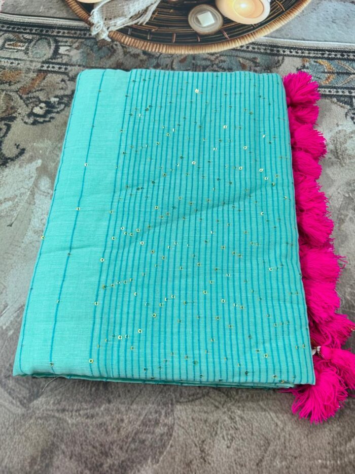 Sequence Work Mul Saree