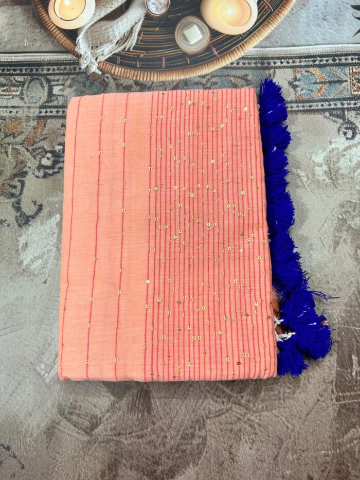 Sequence Work Mul Saree