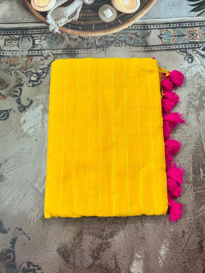 Sequence Work Mul Saree
