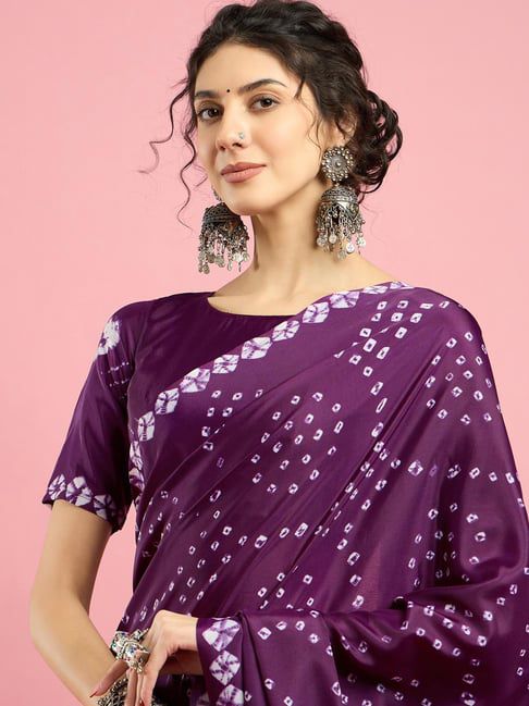 Bandhani Crepe Saree
