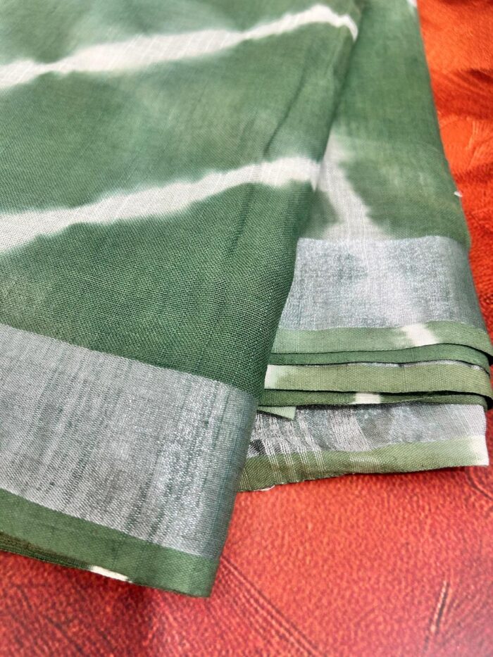 Linen Saree in Bagru Print