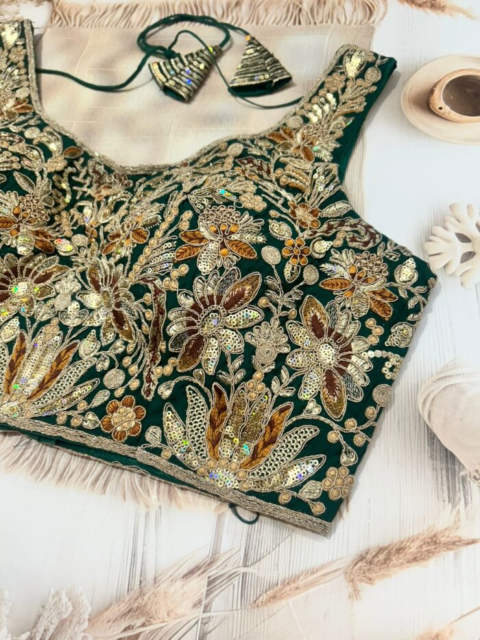 Heavy Roman Silk Readymade Blouse – Premium Finish