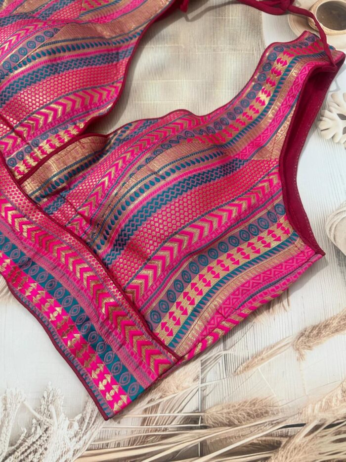 Heavy Jacquard Readymade Blouse