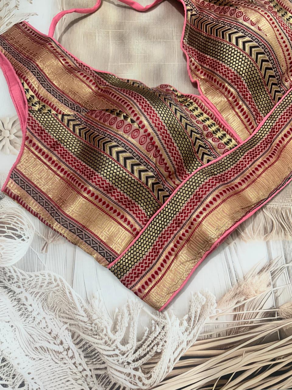 Heavy Jacquard Readymade Blouse