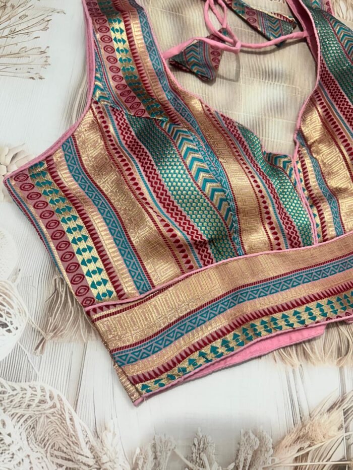 Heavy Jacquard Readymade Blouse