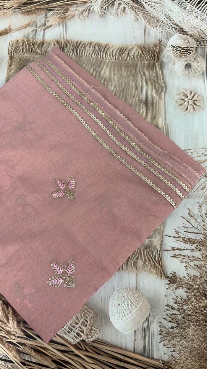 Thread Tales Mul Chanderi Saree