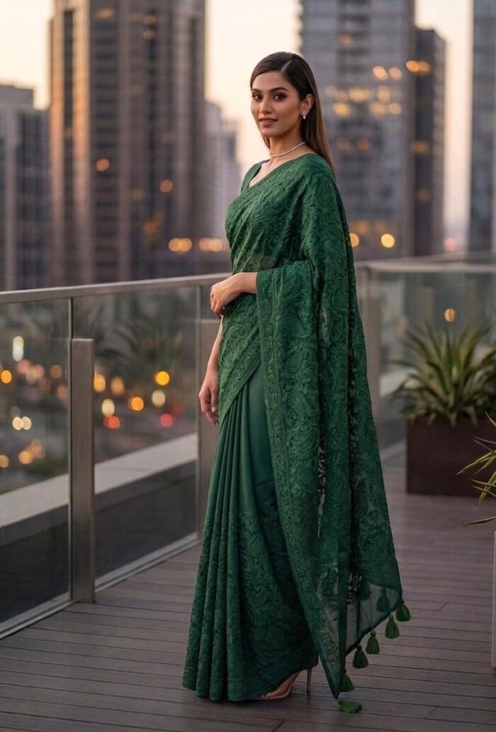 Mehak Chikankari Saree