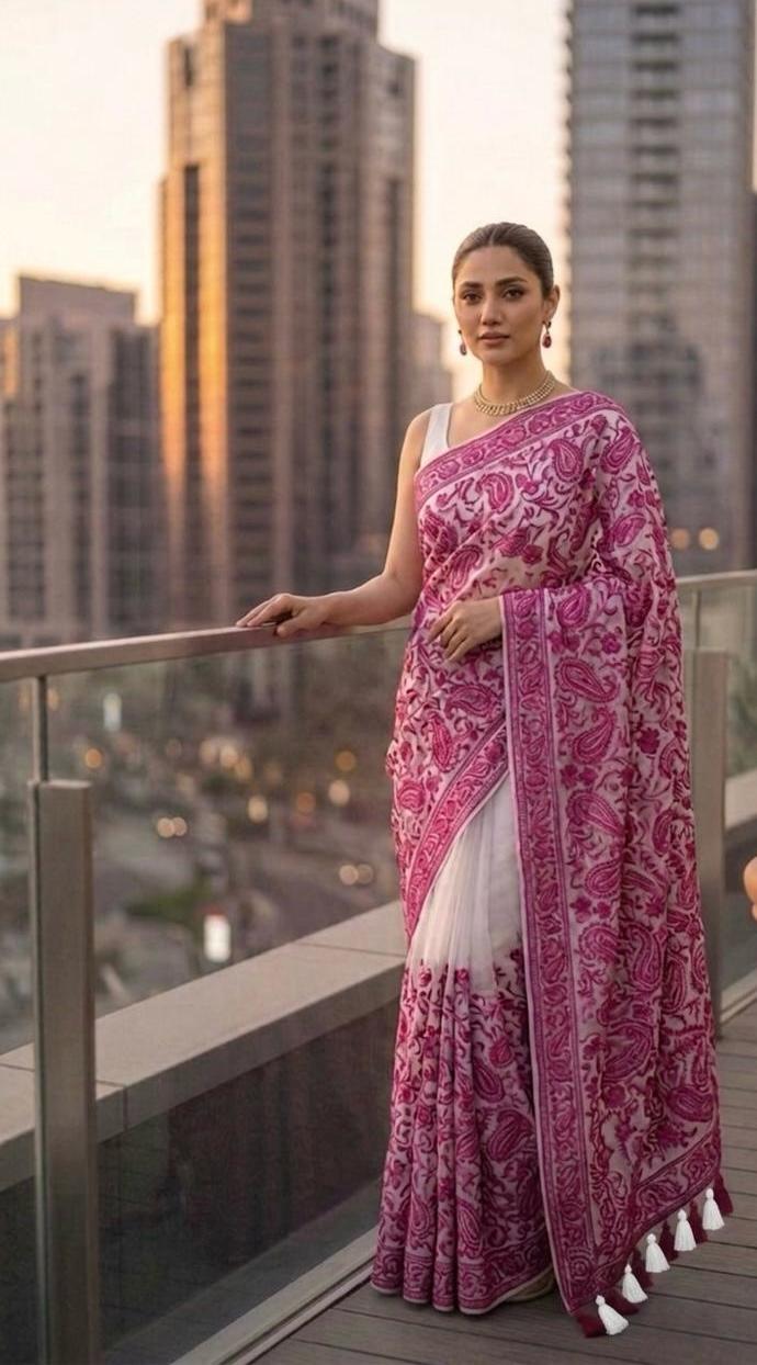 Mehak Chikankari Saree