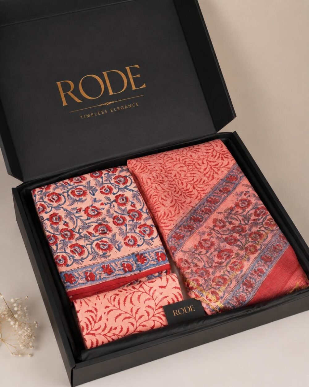 Gulbahar Bagru Suit Set with Kota Dupatta