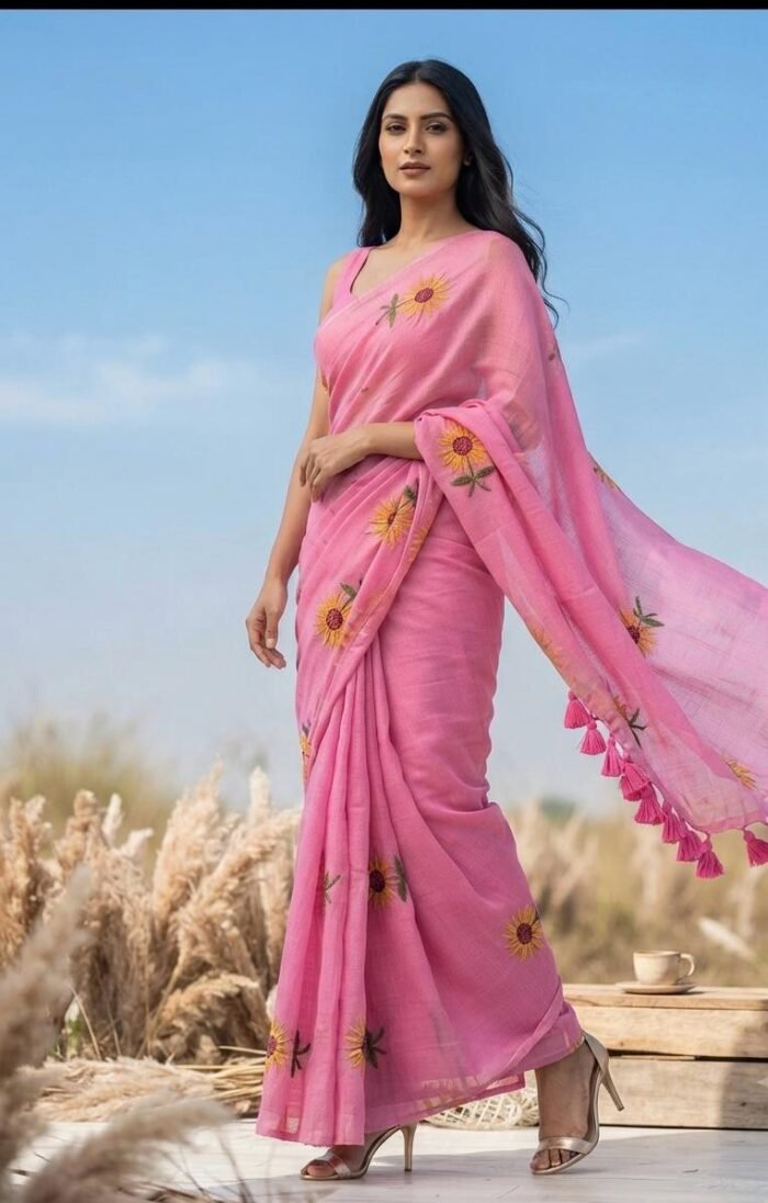 Phool Patti Mul Cotton Saree