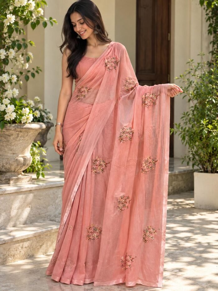 Phool Patti Mul Cotton Saree