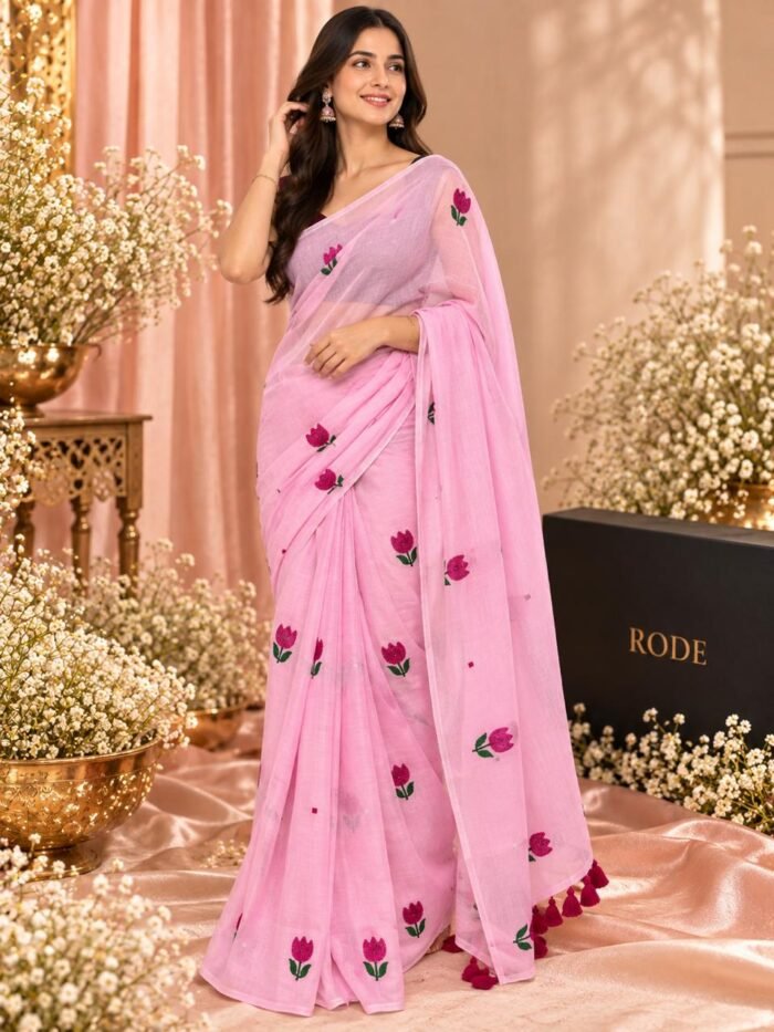 Phool Patti Mul Cotton Saree