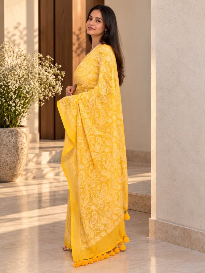 Mehak Chikankari Saree