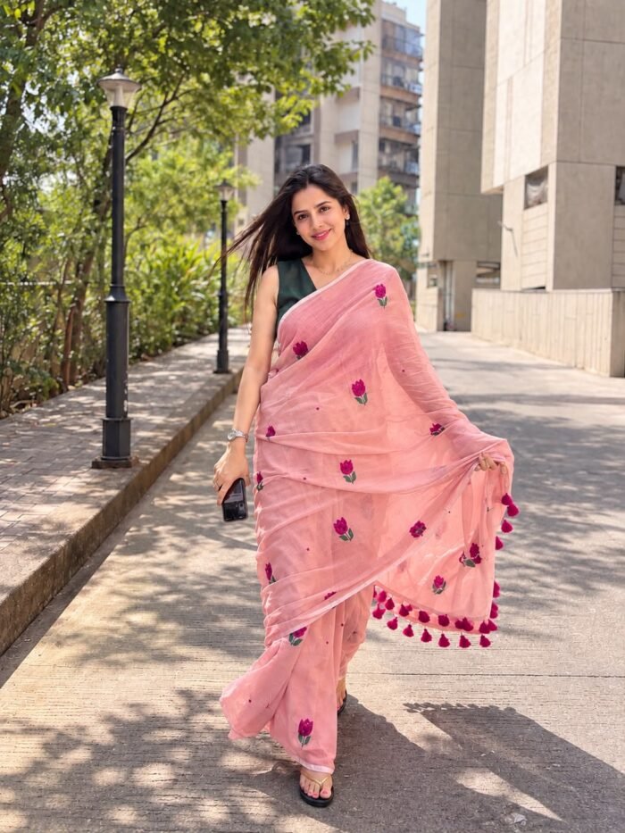 Phool Patti Mul Cotton Saree
