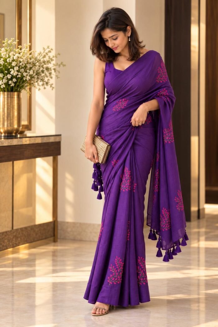 Resham Phool Mul Cotton Saree