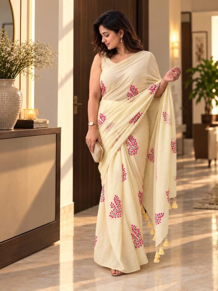 Resham Phool Mul Cotton Saree